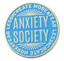 Anxiety society pin